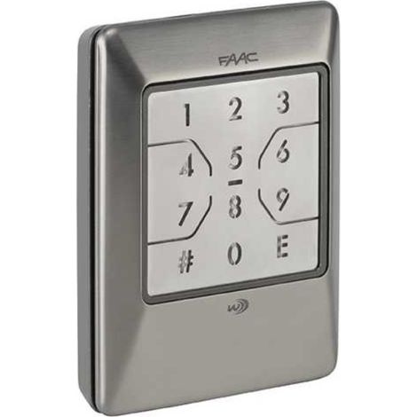 FAAC XKP W 868 Acciaio INOX 404038 Tastiera Numerica Radio Wireless 868 Mhz (1/5)