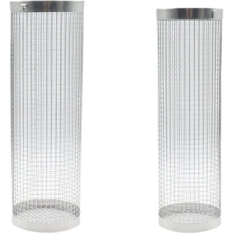 Lot de 2 paniers à griller rotatifs en acier inoxydable pour barbecue, accessoires de cuisine extérieure (1/3)