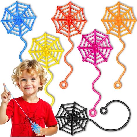 New set of 30 spider web hand stickers, suitable for children, bulk packaging, gift decoration for Halloween parties. (1/5)