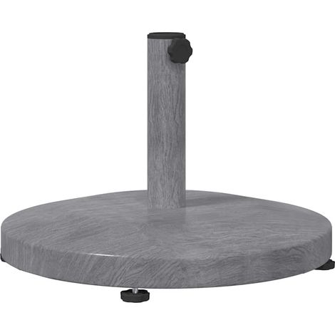 Maison Exclusive - Sonnenschirmständer Dunkelgrau Holzlook 48 x 4