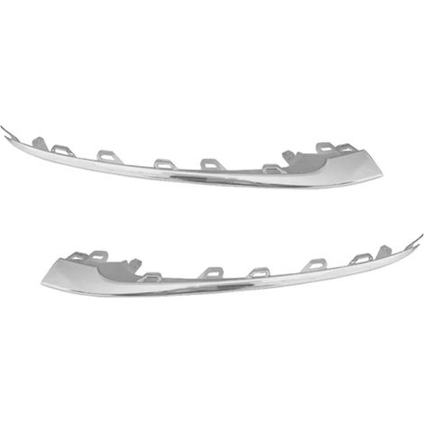 1 paire de baguettes chromées brillantes pour pare-chocs avant (1/5)