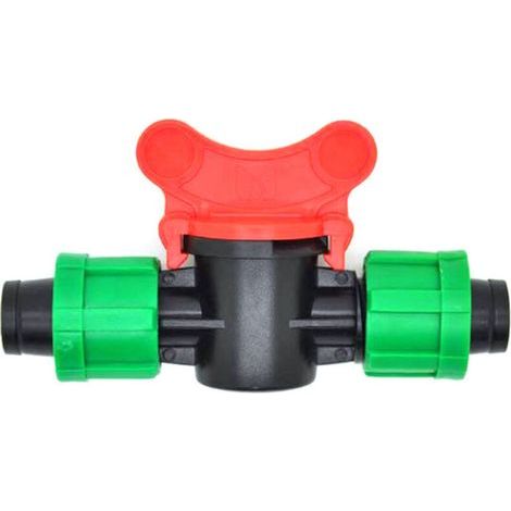 20 pcs 16 mm Irrigation Goutte À Goutte Jardin Tuyau Tuyau Adaptateur Agricole Irrigation Goutte À Goutte Inverseur Vanne Avec Écrou De Verrouillage Pour L'irrigation À Effet De Serre Et Raccords De T (1/4)