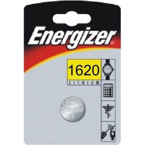 Energizer CR1620 Pilas de Botón de Litio Plateadas 3V 79mAh