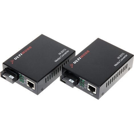 Conjunto convertidor de medios monomodo txrx M-207G ultimode (1/5)