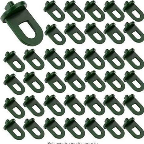 Attaches de Jardin Universelles 100 Pieces – Fixation Professionnelle Serre Tunnels et Structures Polyvalentes (Serre Tunnel Légère Bâche Abri)-x