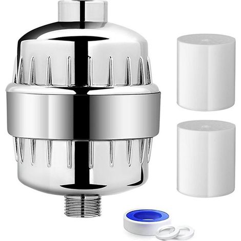 Filtre de douche à 25 étapes pour eau dure, adoucisseur d'eau avec filtre remplaçable. (1/5)
