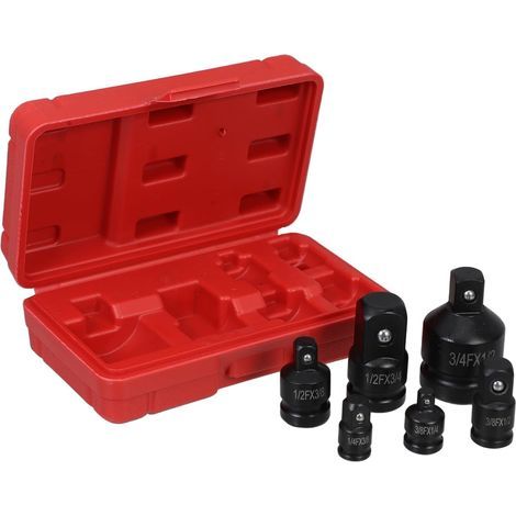 1 juego de reductores de enchufe para adaptador de equipo automotriz, convertidor de reparación automotriz de 1/4"-3/8"-1/2"-3/4" de 1 pulgada, enchufe de reparación de vehículos (1/5)