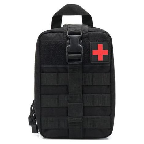 Trousse de secours médicale tactique imperméable – Sac de poche IFAK 25x15x11cm – Sangles durables et poches élastiques (1/5)