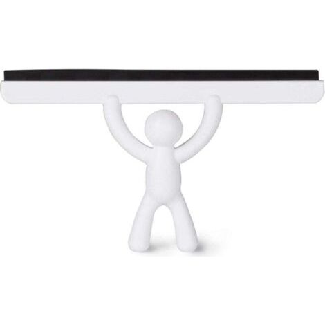 UMBRA Buddy Squeegee. Raclette de douche Buddy, coloris blanc, dimension 26.7x15.9x5.1cm (1/4)