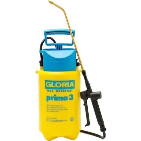 Filiyano-Pulvérisateur manuel GLORIA - Modèle Prima 3 - Avec lance et sangle - Réservoir en polyéthylène - 3 L pour une pression de 3 bars (1/2)