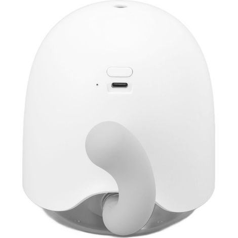 Mini-Luftbefeuchter in Schwanzform, 450 ml, tragbar, USB-Anschluss mit LED-Beleuchtung für Schlafzimmer, Weiß (1/5)