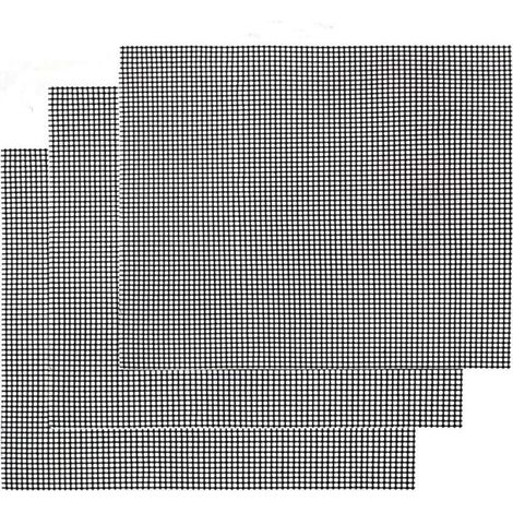 Tapis de cuisson antiadhésif Ulisem pour barbecue, 3 pièces – Plaque de cuisson réutilisable et résistante à la chaleur pour grillades intérieures et extérieures (1/4)