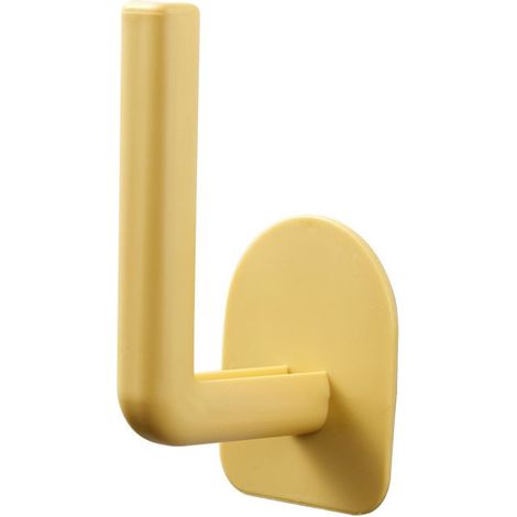 Étagère de cuisine murale sans perçage, support multifonction pour planche à découper, porte-tasses mural pour salle de bain, crochet jaune (lot de 2) (1/5)