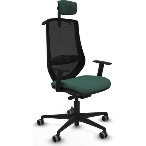 Piqueras y Crespo Mardos traslack bali chaise bureau vert (1/3)