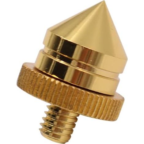 Set of 4 Speaker Tips for Speaker CD Audio Subwoofer Amplifier Platinum Vinyl Insulation Feet Cone Isolator Shockproof with Double-Sided Adhesive (1/3)