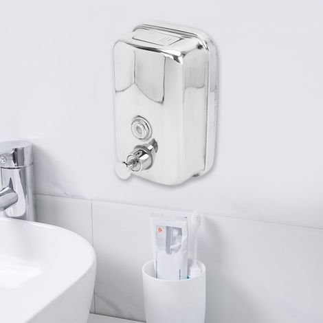 Distributeur de savon mural en acier inoxydable pour salle de bain (1/5)