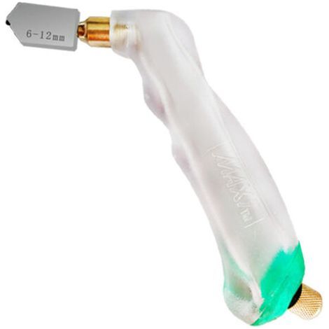 ALLIANDISPince coupe-verre robuste en carbure de tungstène pour bouteilles de verre vitrail et autres - Épaisseur de coupe de 6 à 12 mm (1/5)