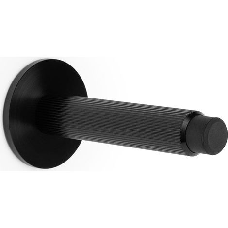 Tope Puerta Pared Arpa Wall L100 L30 Negro Cepilla do