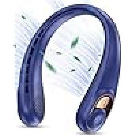 Ventilador compacto portátil sin aspas, recargable por USB, con pantalla digital, ideal para actividades deportivas al aire libre (3600 mAh). (1/5)
