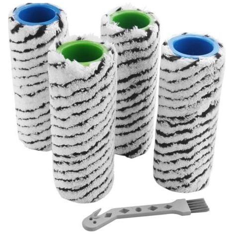 Accessoire pour aspirateur,Lot de 4 Brosses à Rouleaux pour FC7 FC7 Premium FC5 FC5 Premium FC3 PièCes de Nettoyeur de Sol (1/5)
