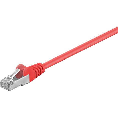 Goobay 95210 cable de red Rojo 0,25 m Cat5e SF/UTP (S-FTP)