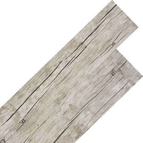 Lames de parquet, 5,02 mètres carrés, 36 pièces, PVC, chêne blanc. (1/5)
