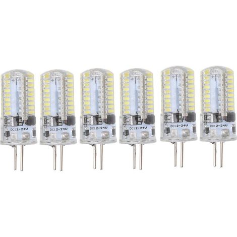 Bulbs LED GY6.35 5W AC 12V, white hot 2700 to 3000K 6000 6500K 500LM 72LED, light pure for the home and the desk, 6 pieces (1/5)