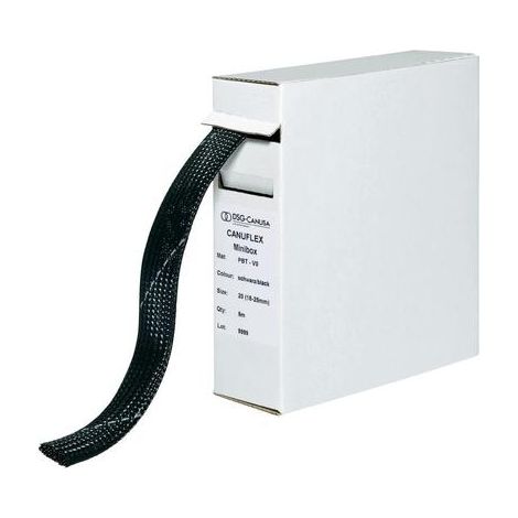 DSG CANUSA 8694012951 8694012951-MANGUERA TRENZADA (POLIÉSTER, 12 A 21 MM, 10 M), COLOR NEGRO