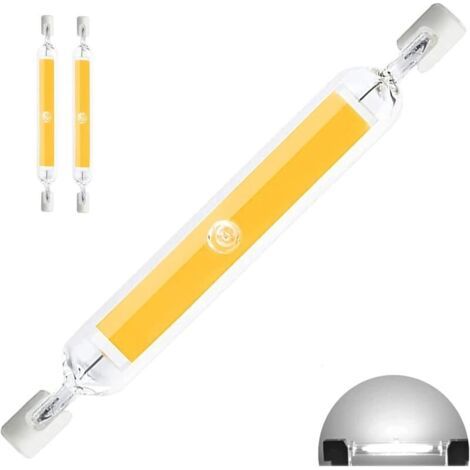 LaBlanc Ampoule R7S LED 118mm 20W Dimmable,Lumière naturelle 4500K 500LM,LED R7S COB Tubes pour Projecteur,Linéaire Remplacer Lampe Halogène J118 200W,Éclairage à 360 Degrés,lot de 2 (1/4)