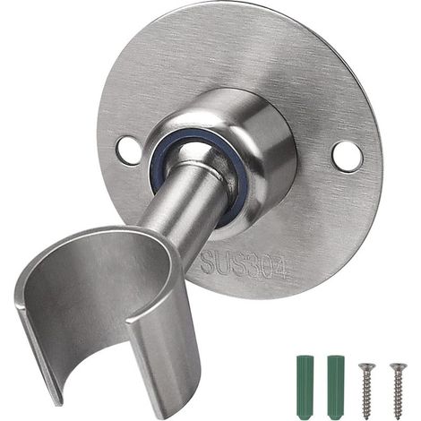 Support de douche en acier inoxydable, le support de douche est durable et peut être ajusté à volonté, pour 22,5 mm-2 pièces (1/5)