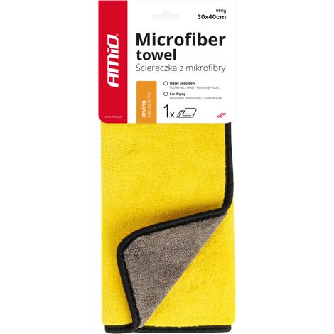 Toalla de microfibra para secar el coche, 60x40 cm, amio-03756 (1/2)