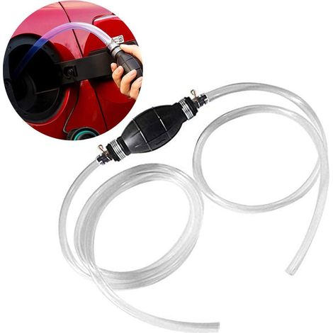 Pompe à main à siphon à haut débit avec tuyau de siphon 2M, pompe de transfert manuelle pompe de transfert de liquide portable pour gaz essence (1/5)