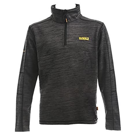 DeWalt Jonesborough - Felpa con Zip a 1/4, Taglia XL, Colore: Grigio (1/4)