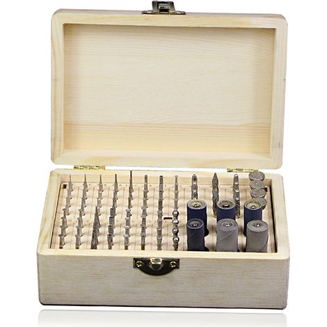 Kit d'accessoires d'outils rotatifs 86 pièces, Kit de polissage de foret de fraise diamantée, pour la coupe de polissage (1/5)
