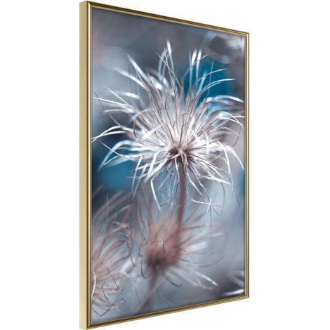 Affiche Murale Encadrée "Like a Dandelion " 40 x 60 cm Or (1/2)