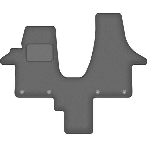 Tapis de sol en graphite pour VW Transporter T5 Caravelle 2 places (2003-2015)