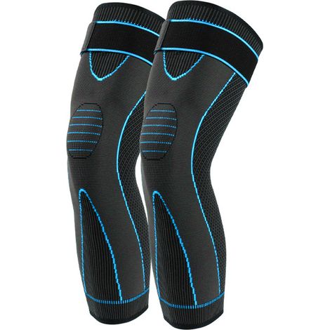Manchons de maintien extra longs pour les jambes, idéaux pour le basketball, le football, les douleurs aux genoux et l'exercice. Convient également pour le basketball, le football et l'entraînement. (1/5)