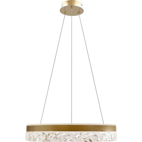 Suspension LED anneau doré cristal 32W FROZI Candellux (1/5)