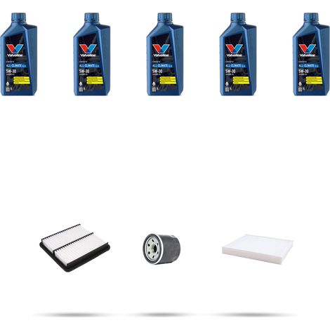 Kit tagliando 3 FILTRI e 5L OLIO compatibile con Kia Sportage IV (QL) 2.4 16V 135kw dal 2016