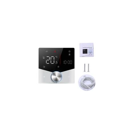Thermostat sans fil, adapté aux appareils de chauffage électrique domestiques, compatible avec une application et un assistant vocal, contrôle précis de la température, compatible avec l'alimentation