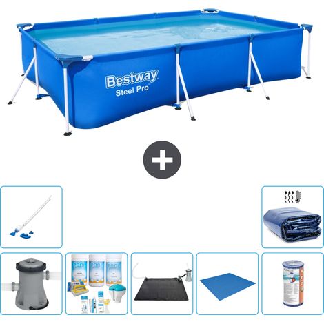 Bestway Bestway Steel Pro Rectangulaire - 300x201x66 cm - 8-pièces S21569 (1/5)