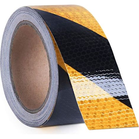 Self-adhesive reflective tape, 5cm x 25m, high-reflectivity safety reflective tape, highly adhesive safety reminder tool for road transport facilities (1/5)