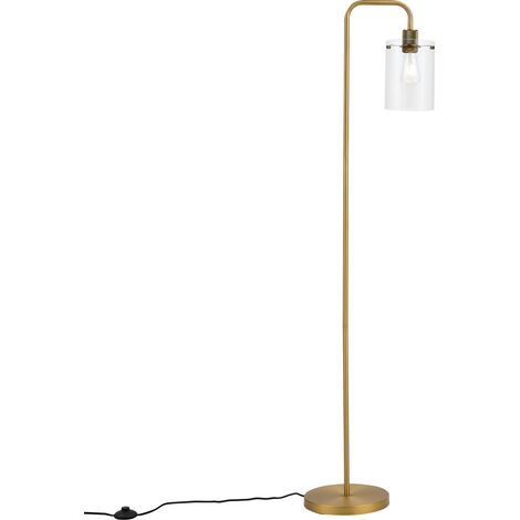QAZQA Design-Stehleuchte Bronze mit Klarglas - Domo