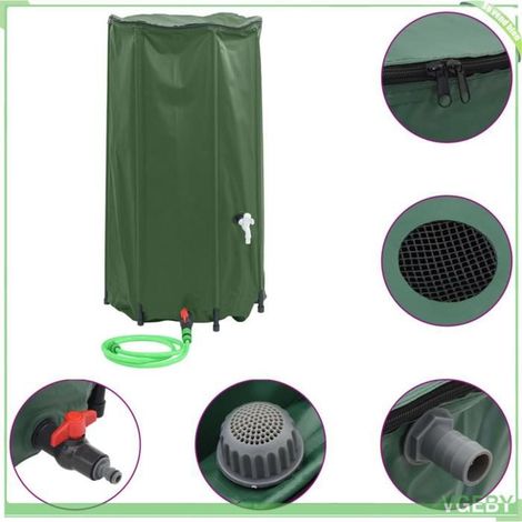 Réservoir d'eau de pluie pliable - FAFEICY - 156009 - 100 L - PVC anti-déchirure - Robinet 3/4" (1/5)