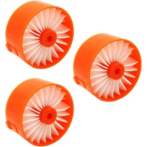 Lot de 3 - Filtre - Accessoire aspirateur - Haute efficacité - Réduction allergènes - Pour Black Decker Powerseries - Blanc - Standard (1/5)