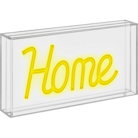 WD LifeStyle Insegna Neon con Cornice in Plexiglass 23 x 13 Cm Decoro Home
