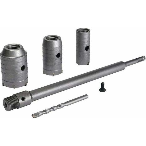 KZQ – Forets à scie cloche 30 mm, 40 mm, 50 mm – Foret à béton 350 mm SDS Plus – Pointe carbure de tungstène pour brique et ciment