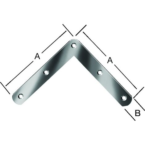 VORMANN Tür-Eckwinkel L 120 x H 120mm Enden abgerundet Stahl verzinkt (1/2)