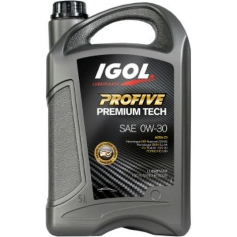 Huile moteur PROFIVE PREMIUM TECH 0W-30 5L IGOL