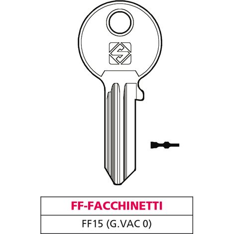 Silca CHIAVE OTTONE FF15 (G. VAC 0) FF-FACCHINETTI 20.00 pz